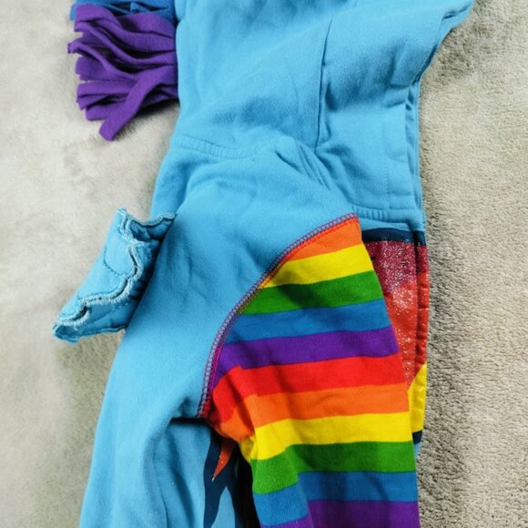Girls' Hooded Jacket with Wings and Rainbow Mane (Size 7/8), My Little Pony Insp - Picture 12 of 12